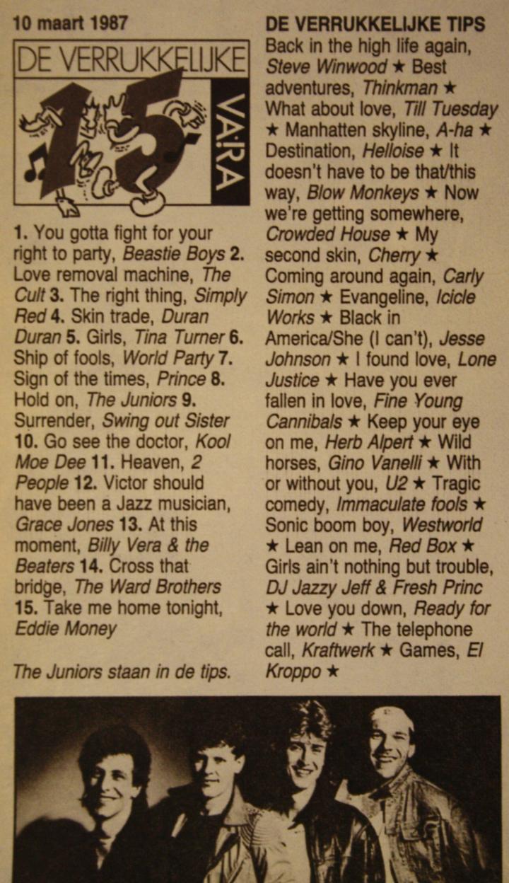 De Verrukkelijke 85 van 10 maart 1987